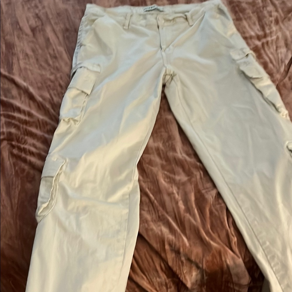 Love Cream Cargo Pants Relaxed Fit Cotton